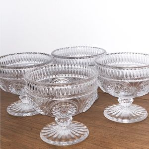 Vintage inspired dessert bowls